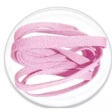 Lacets plats en rose pâle. pour vos chaussures