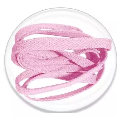 Lacets plats en rose pâle. pour vos chaussures