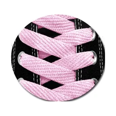 Lacets de chaussures roses pâles plats fantaisie, boutique…