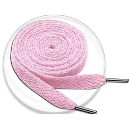 Lacets de chaussures roses pâles plats fantaisie, boutique…