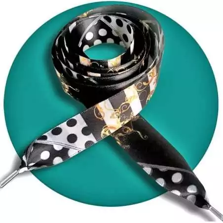 Lacets satin large foulard : 3 couleurs pour vos chaussures Lacets satin large foulard : 3 couleurs pour vos chaussures