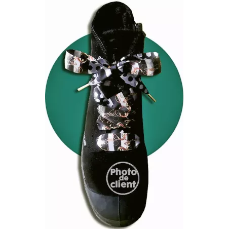 Lacets satin large foulard : 3&nbsp;couleurs pour vos chaussures