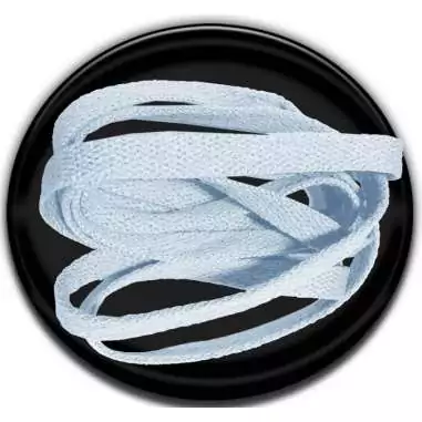 Lacets plats en bleu pâle pour vos chaussures