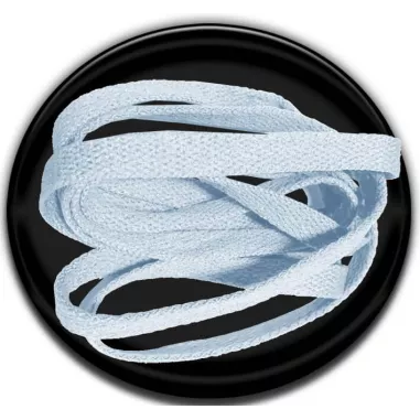 Lacets bleus pâles plats fantaisie et colorés dans…