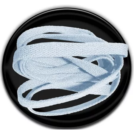 Lacets bleus pâles plats fantaisie et colorés dans…