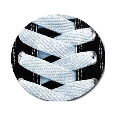 Lacets bleus pâles plats fantaisie et colorés dans…