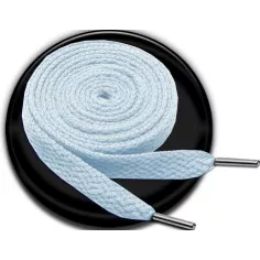 Lacets bleus pâles plats fantaisie et colorés dans…