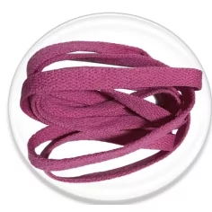 Lacets plats roses framboise pour vos chaussures 2