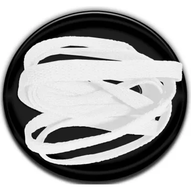 Lacets de chaussures blancs plats fins et fantaisie,…