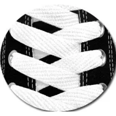 Lacets de chaussures blancs plats fins et fantaisie,… 2