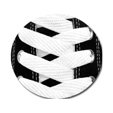 Lacets de chaussures blancs plats fins et fantaisie,…