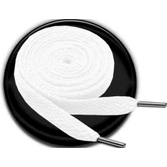 Lacets de chaussures blancs plats fins et fantaisie,…