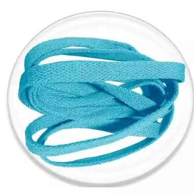 Lacets en bleu lagon pour vos chaussures