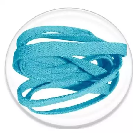 Lacets en bleu lagon pour vos chaussures