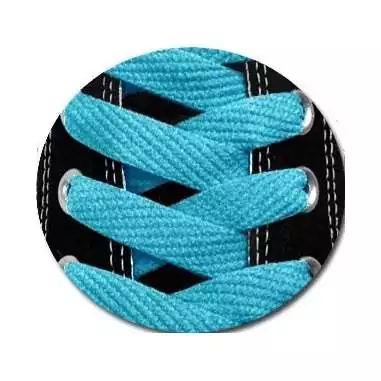 Lacets en bleu lagon pour vos chaussures