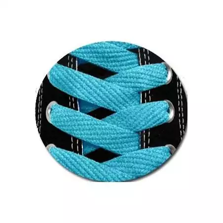 Lacets en bleu lagon pour vos chaussures