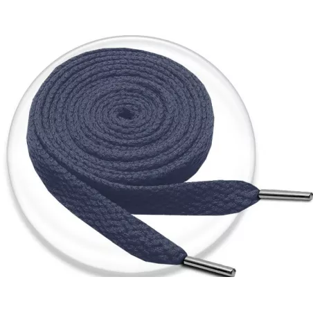 Lacets bleus foncés marine navy et plats,vente lacets…