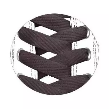 Lacets plats en marron foncé pour vos chaussures