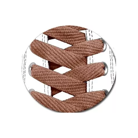 Lacets de chaussures marron caramel et plats, boutique de…