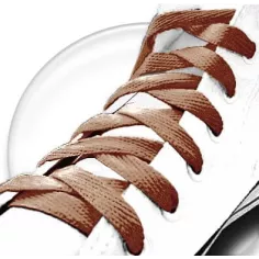 Lacets de chaussures marron caramel et plats, boutique de… 2