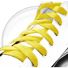Lacets de chaussures jaunes et plats, boutique de vente en… 2