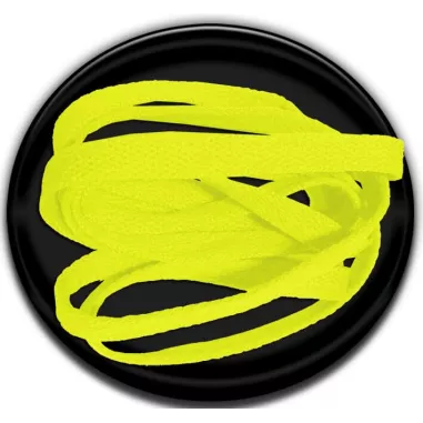 Lacets de chaussures fluos fluorescents et flashy jaunes…