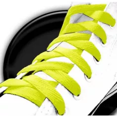 Lacets de chaussures fluos fluorescents et flashy jaunes… 2