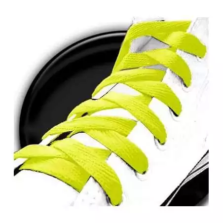 Lacets jaunes fluos pour vos chaussures Lacets jaunes fluos pour vos chaussures
