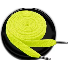 Lacets de chaussures fluos fluorescents et flashy jaunes…
