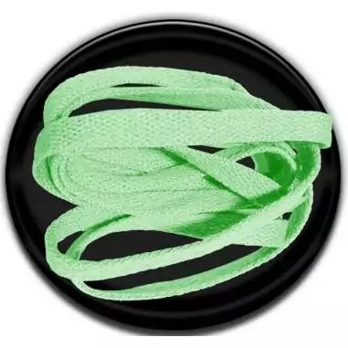 Lacets plats en vert d'eau pour vos chaussures