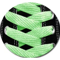 Lacets de chaussures verts d'eau et plats, boutique de… 2