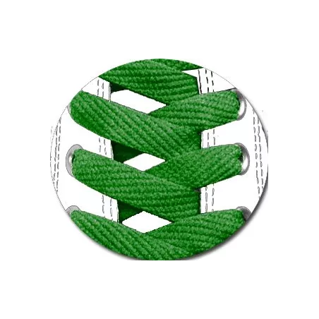 Lacets de chaussures verts gazon et plats, boutique de…