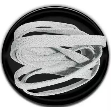 Lacets plats en gris souris pour vos chaussures