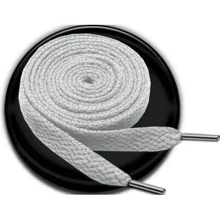 Lacets plats en gris souris pour vos chaussures Lacets plats en gris souris pour vos chaussures