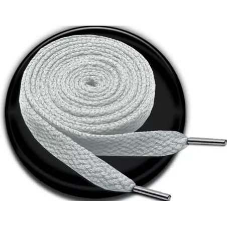 Lacets de chaussures gris et plats, boutique de vente en…