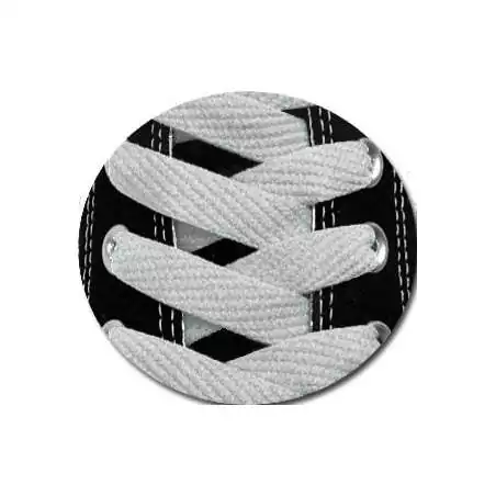 Lacets plats en gris souris pour vos chaussures Lacets plats en gris souris pour vos chaussures
