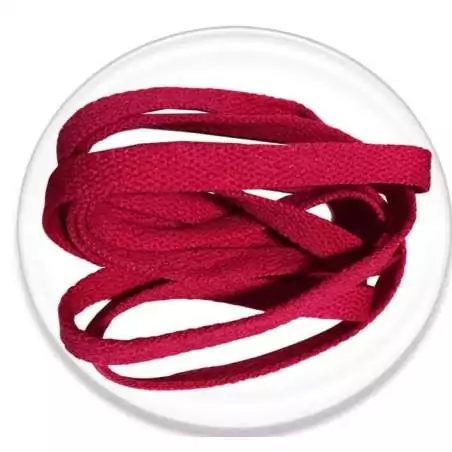 Lacets plats rouges pour vos chaussures