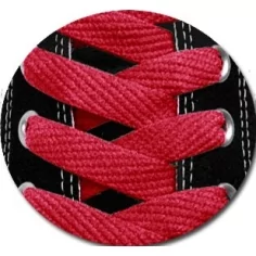 Lacets plats rouges pour vos chaussures 2