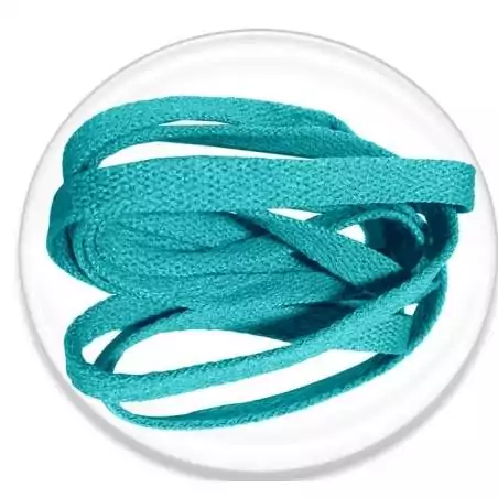 Lacets plats bleu-vert paon pour vos chaussures Lacets plats bleu-vert paon pour vos chaussures
