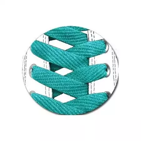 Lacets plats bleu-vert paon pour vos chaussures Lacets plats bleu-vert paon pour vos chaussures
