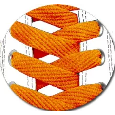 Lacets de chaussures fluos orange fantaisie.Boutique de… 2