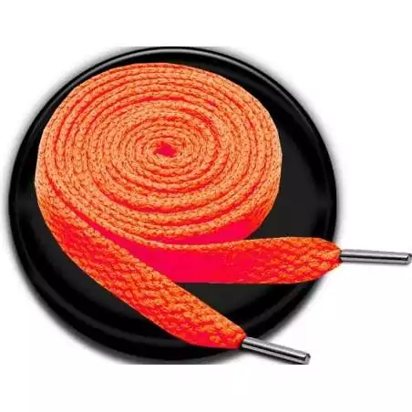 Lacets en orange fluo pour vos chaussures   Lacets en orange fluo pour vos chaussures