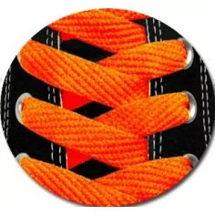 Lacets en orange fluo pour vos chaussures 2