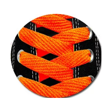 Lacets de chaussures fluos orange fantaisie.Boutique de…