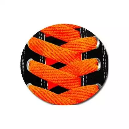 Lacets en orange fluo pour vos chaussures   Lacets en orange fluo pour vos chaussures
