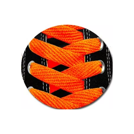 Lacets de chaussures fluos orange fantaisie.Boutique de…