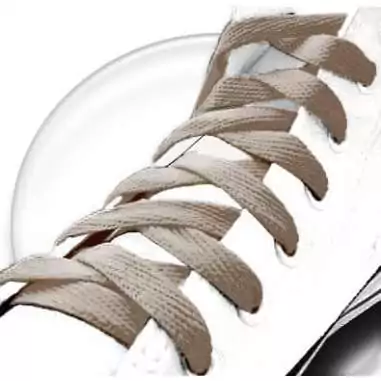 Lacets plats en brun tabac pour vos chaussures