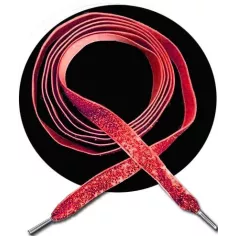 Lacets rouges en velours brillant paillettes glitter…