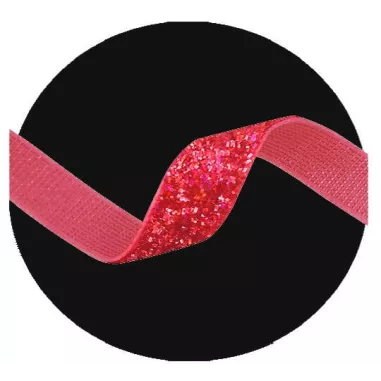 Lacets rouges en velours brillant paillettes glitter…