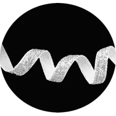 Lacets de chaussures argentés dorés en velours paillettes… 2